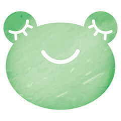 水彩風カエル２