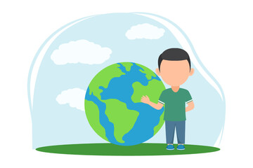 Earth Day Flat Design Illustration