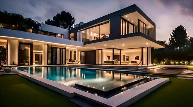 villa Moderne Une Villa Luxueuse avec Jardin Paysager et Piscine