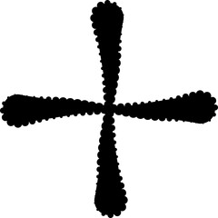 Star dots icon. Geometric for decorative