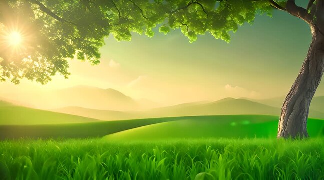 arri&egrave;re plan vert sur le th&egrave;me de l'&eacute;cologie et la nature