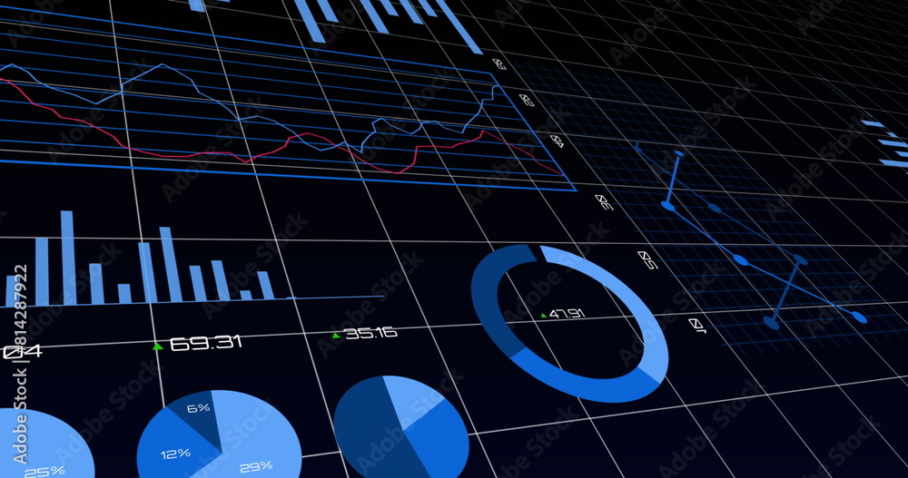Poster image of financial data processing over grid