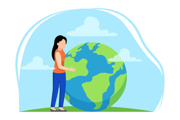 Earth Day Flat Design Illustration