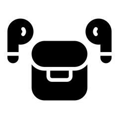 earbuds glyph icon