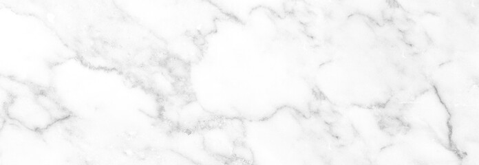 Marble granite white panorama background wall surface black pattern graphic abstract light elegant...