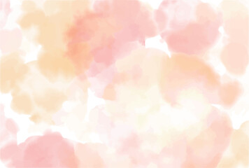 水彩　オレンジ　和紙　背景