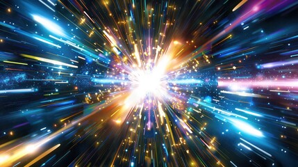 Fototapeta premium Abstract spark light illustration background