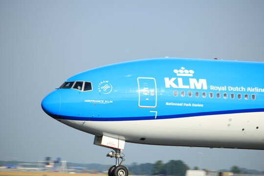 Amsterdam the Netherlands - July 6th, 2017: PH-BVS KLM Royal Dutch Airlines Boeing 777-300