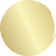 Gold round brush. Design elements