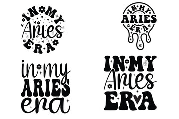 In my Aries era, Custom wavy t-Shirt, Inspirational T-shirt, Motivational t-shirt, retro Wavy Stacked, Circuit Cut File, custom family groovy T-shirt, Retro wavy art, wall mat, wavy t shirt