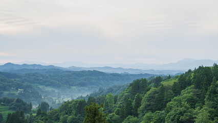 新潟 星峠の朝景色