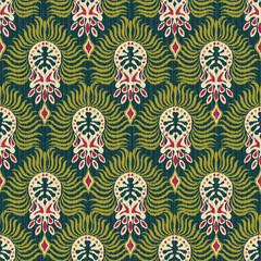 abstract seamless motif fabric patterns, abstract ikat, carpet, fabric, batik	