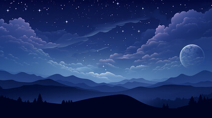 background with night starry sky