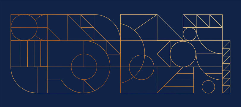 Luxury Gold Geometric line background vector. Art Deco pattern design for invite, wall decoration, prints, poster,fabric.