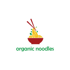 logo icon design vector bowl of noodles