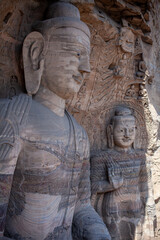 Yungang Grottoes, ancient Chinese Buddhist temple grottoes built during the Northern Wei dynasty near the city of Datong, in the province of Shanxi, China