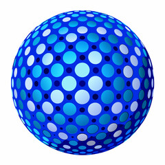 abstract blue sphere