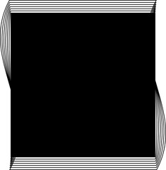 Obraz premium Square frame line blending modern design for badges, logo, banner