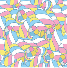 Fluffy Rainbow Marshmallow Pattern Design