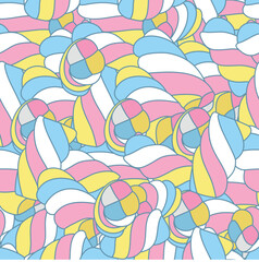 Fluffy Rainbow Marshmallow Pattern Design