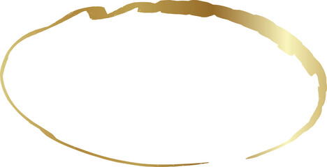 Gold oval grunge frames. Luxury design