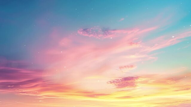 beautiful sunset sky gradient background. nature scene with beautiful sky. seamless looping overlay 4k virtual video animation background