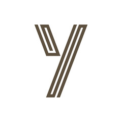 Monogram Y. Design vector Y logo. Monogram initial letter mark Y logo design. Monogram design vector logo. Monogram initial letter mark Y logo design. Simple Y monogram. Monogram Y design logo