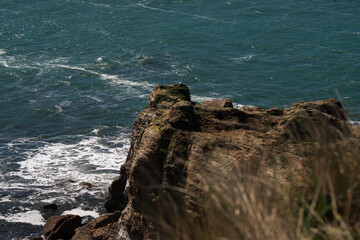 Cliff by ocean