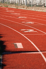 Track & Field, track lanes.