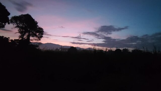 a beautiful sunrise at larut hill taiping perak malaysia