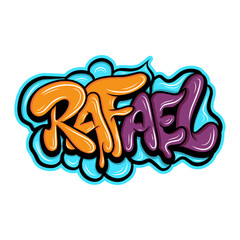 rafael graffiti lettering typography art illustration