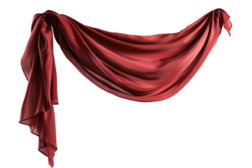 Red velvet theater curtains set the stage for a dramatic performance