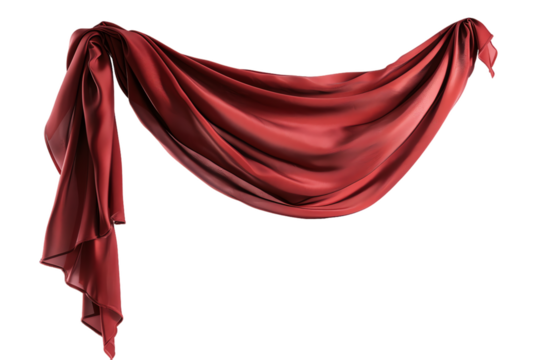 Red velvet theater curtains set the stage for a dramatic performance