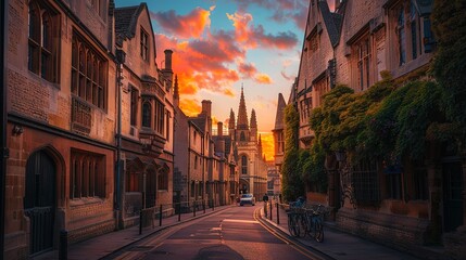 Attractive Majestic architecture illuminated in famous city skyline