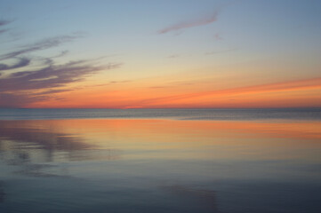 Lake Ladoga at sunset.