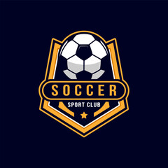 soccer logo badge template