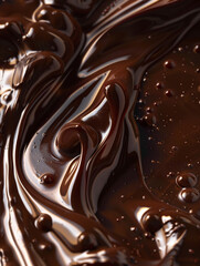 "Decadent Chocolate Swirls: A Wallpaper of Rich Textures"