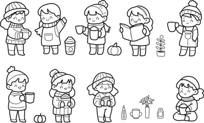christmas, holiday, coloring pages, coloring book, kids, children, festive, dress up, outfits, fashion, winter, December, merry, bright, joy, cheer, noel, xmas, celebrate, party, family, cute, fun, ac