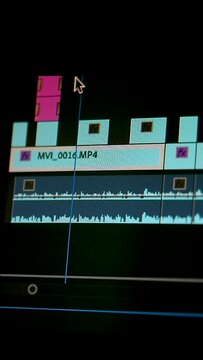 edit video timeline close up