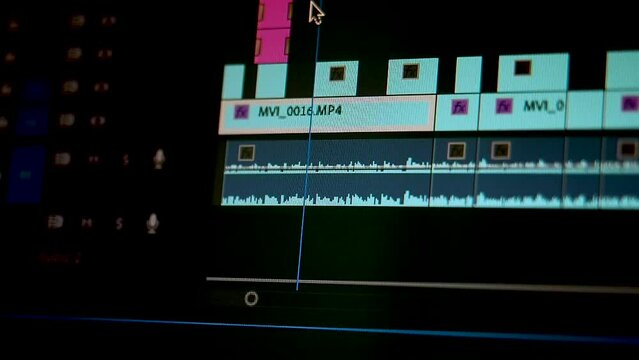 edit video timeline close up