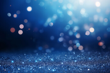 Fototapeta premium Abstract festive blur background, beautiful bokeh, camera lens effect, circular light spot