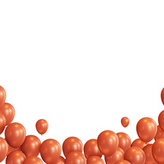 Orange Balloons Frame