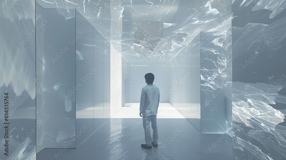 Fototapete as the viewer moves around the 3d image, new perspectives and angles reveal themselves, adding to th