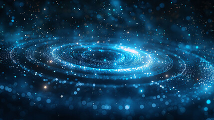 Digital business technology background, dark blue technology background, future digital technology concept