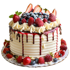 Cake with berries