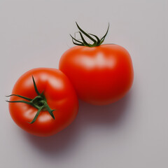 Tomato isolate, Fresh tomatoes, Red tomatoes