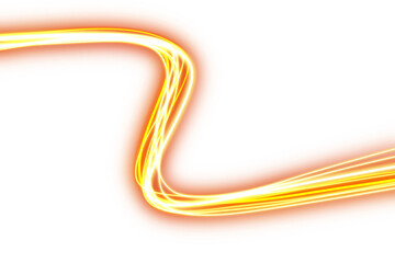 orange Light Trails effect