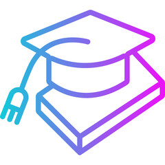 Education Gradient Icon Design Vector