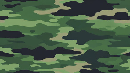 A simple camouflage pattern in Green hunting. Military camouflage. Illustration Formats 4K UHD