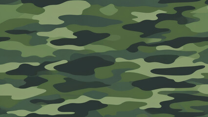Fototapeta premium A simple camouflage pattern in Green hunting. Military camouflage. Illustration Formats 4K UHD